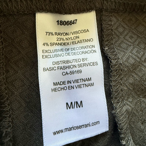 ⭐️ Firm Price ⭐️ Mario Serrani Green patterned Pants - Picture 5 of 7